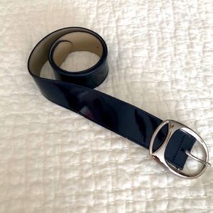 Ann Taylor navy patent belt